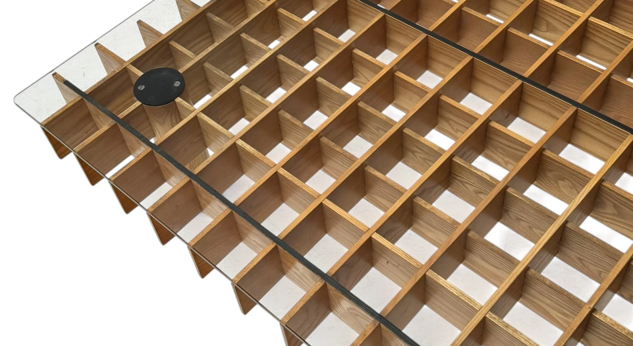 XL Kyoto Graphic Coffee Table by Gianfranco Frattini for Ghianda / Knoll, 1974